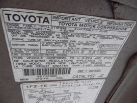 1993 TOYOTA LAND CRUISER BEIGE 4.5 AT 4WD Z19876